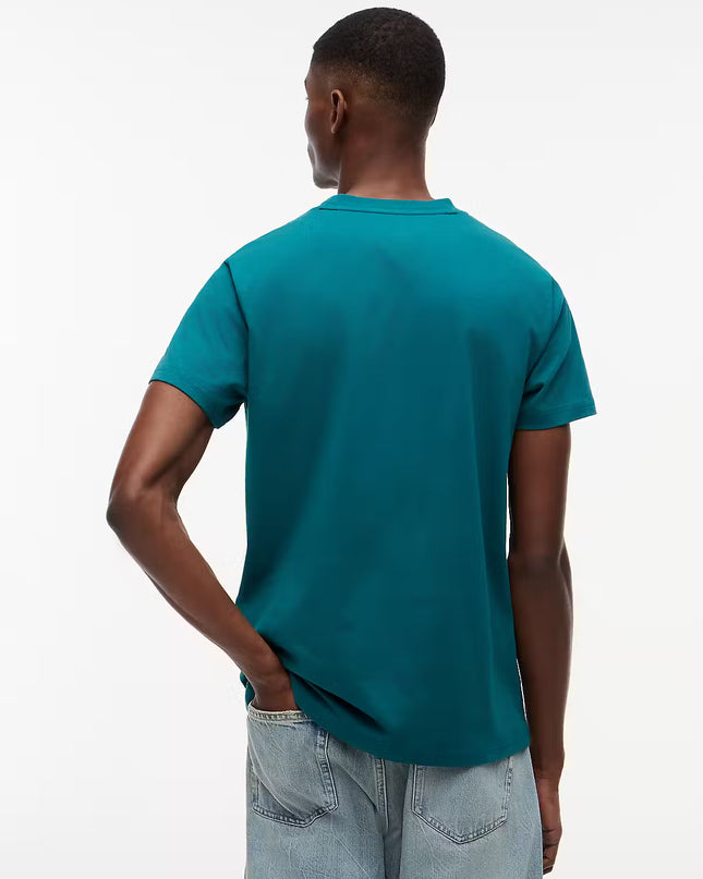Tommy Jeans Signature Logo Slim T-Shirt - Polar Teal