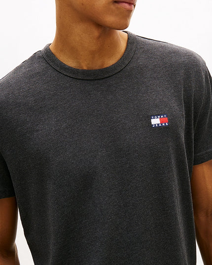 Tommy Badge Jersey Crew Neck T-Shirt - Dark night navy