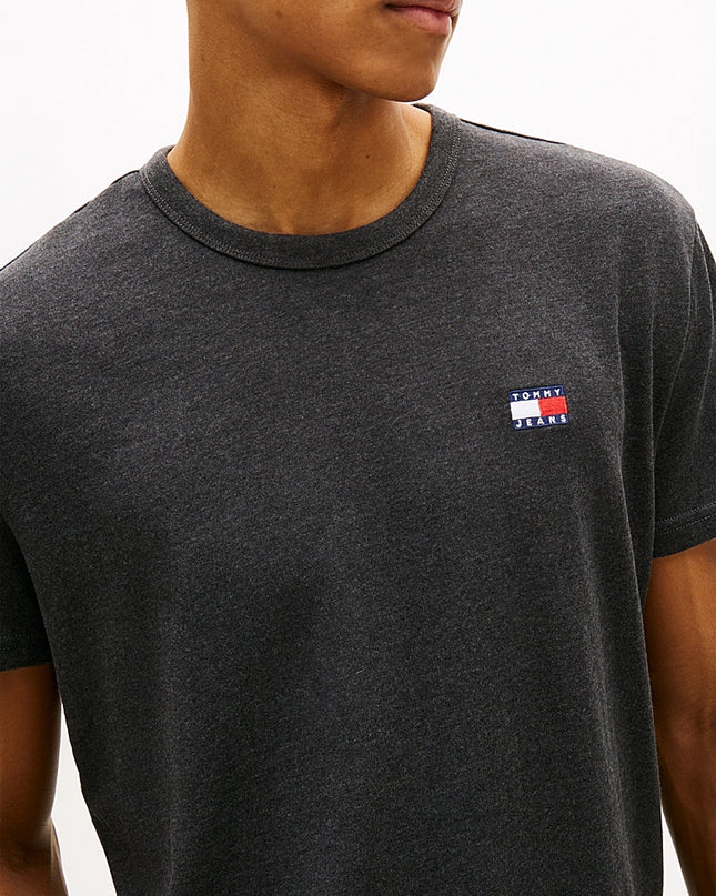 Tommy Badge Jersey Crew Neck T-Shirt - Dark night navy