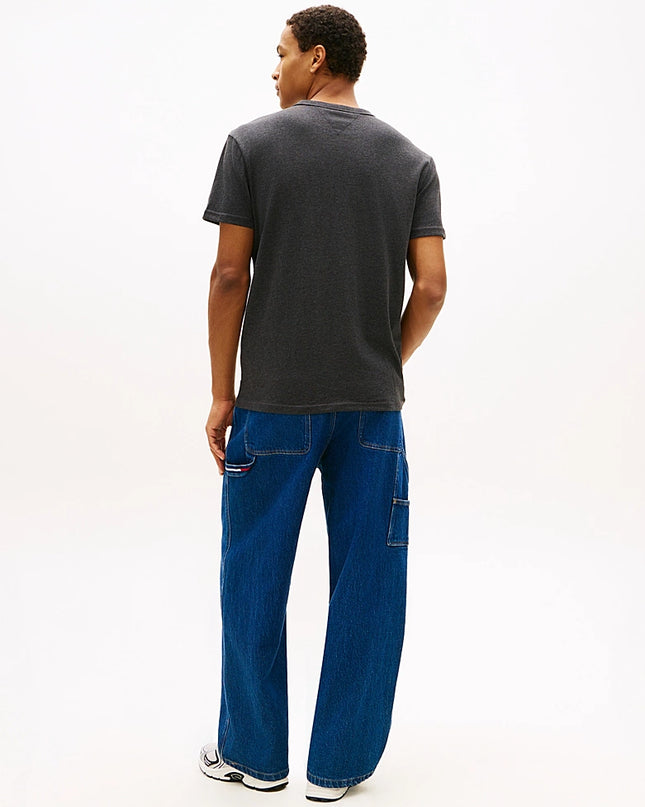 Tommy Badge Jersey Crew Neck T-Shirt - Dark night navy