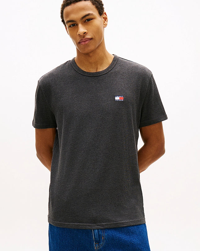 Tommy Badge Jersey Crew Neck T-Shirt - Dark night navy
