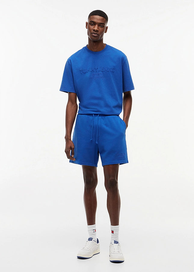 Classic Tonal Logo Embroidery Sweat Shorts - Providence Blue