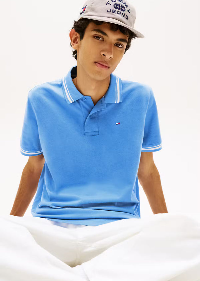 TJM Reg Tipped Polo - Blue Twilight