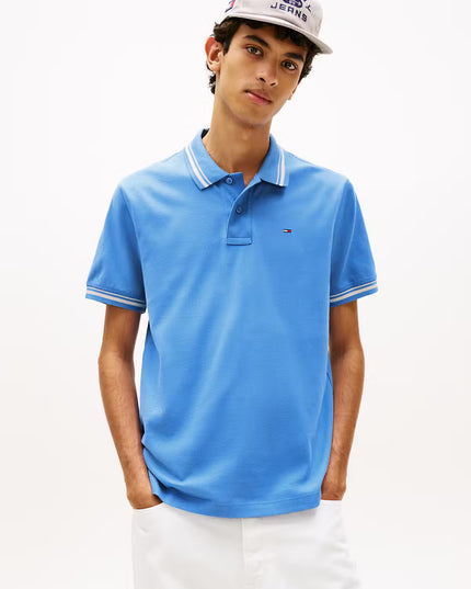 TJM Reg Tipped Polo - Blue Twilight