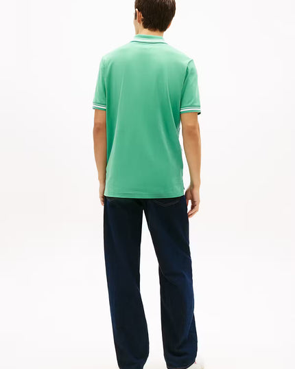 TJM REG TIPPED POLO - Bahama Green