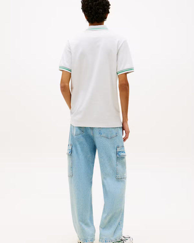 Regular Fit Tipped Polo Shirt - Ice Grey Heather