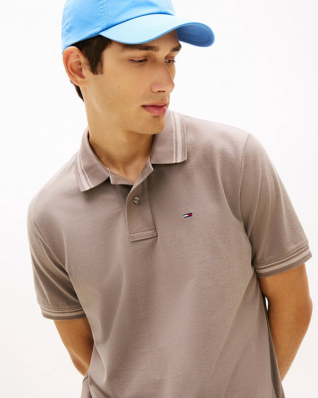 Regular Fit Tipped Polo Shirt - Ivy Mink