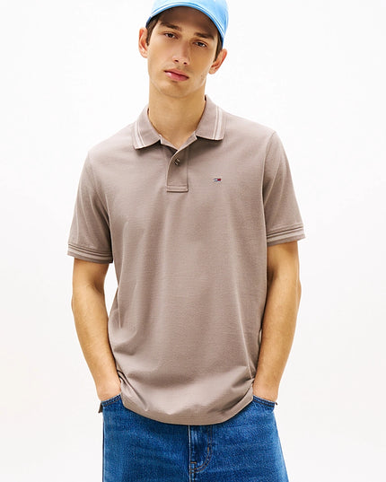 Regular Fit Tipped Polo Shirt - Ivy Mink