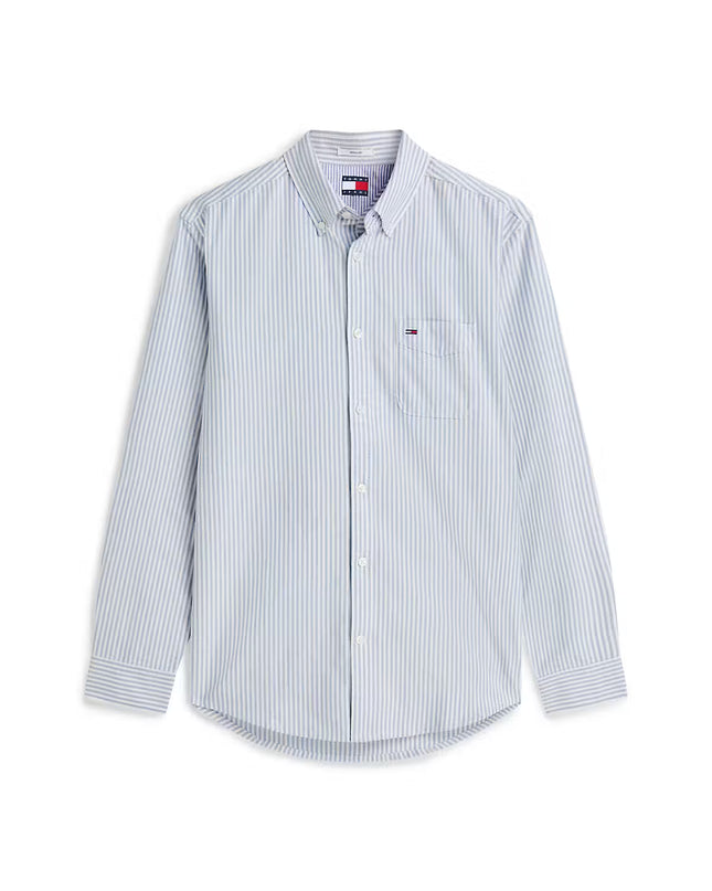 Tommy Jeans Regular Stripe Oxford Shirt - Providence Blue Stripe