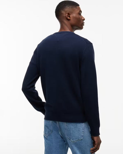 TJM SLIM ESS LIGHT SWEATER EXT - Dark Night Navy