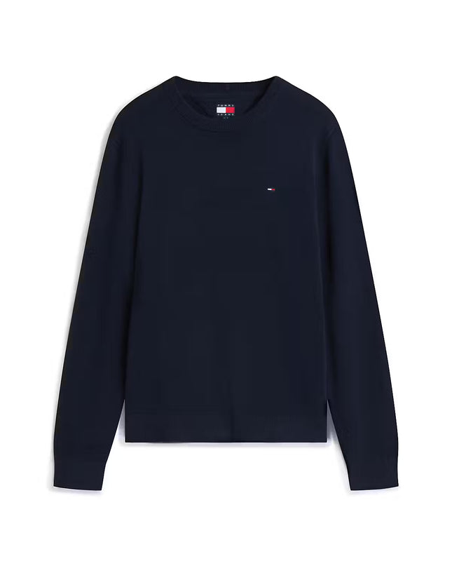 TJM SLIM ESS LIGHT SWEATER EXT - Dark Night Navy