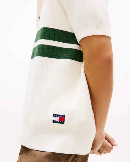 TJM Regular SS Knitted Polo - Ancient White