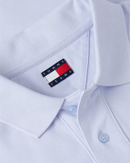 Tommy Jeans Classic Flag Washed Polo - Moonlight Iris