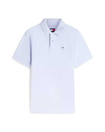 Tommy Jeans Classic Flag Washed Polo - Moonlight Iris