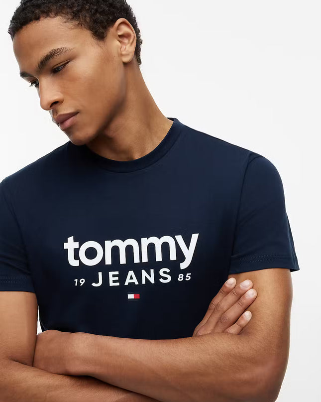 Tommy Jeans Slim Graphic T-Shirt - Dark Night Navy