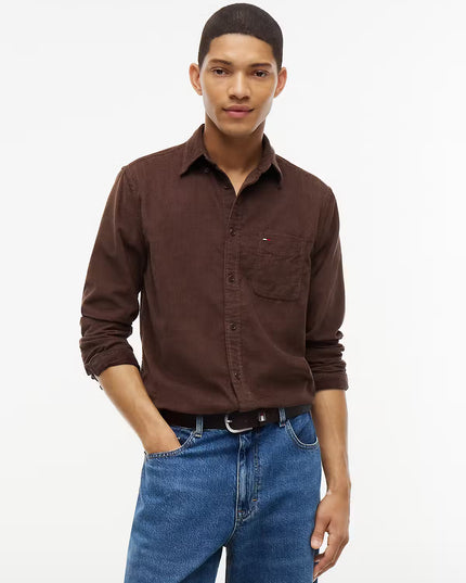TJM Regular Corduroy Shirt - Hemlock Brown
