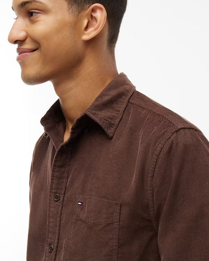 TJM Regular Corduroy Shirt - Hemlock Brown