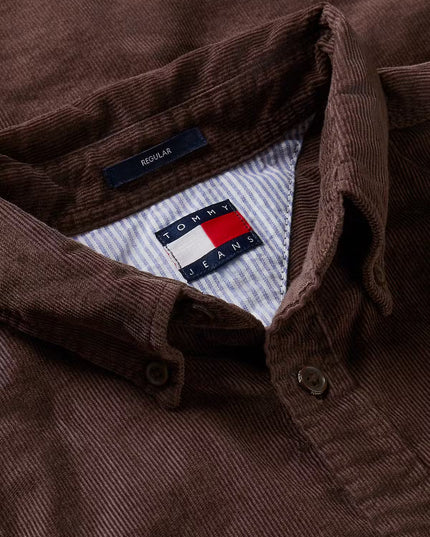 TJM Regular Corduroy Shirt - Hemlock Brown