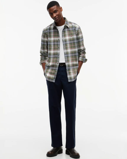 Regular Fit Check Brushed Flannel Shirt - Rocky Mountain Check