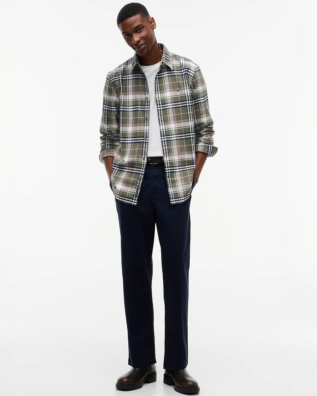 Regular Fit Check Brushed Flannel Shirt - Rocky Mountain Check