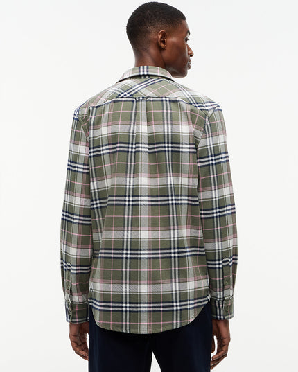 Regular Fit Check Brushed Flannel Shirt - Rocky Mountain Check