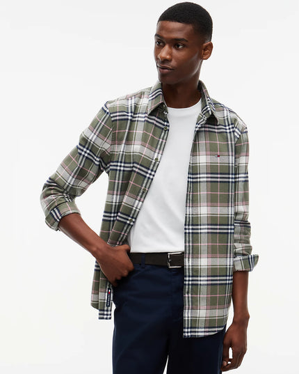 Regular Fit Check Brushed Flannel Shirt - Rocky Mountain Check