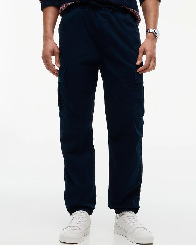 Sonny Tapered Cargo Joggers - Dark Blue