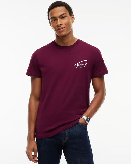 Slim Signature Chest Tee - Calypso Berry
