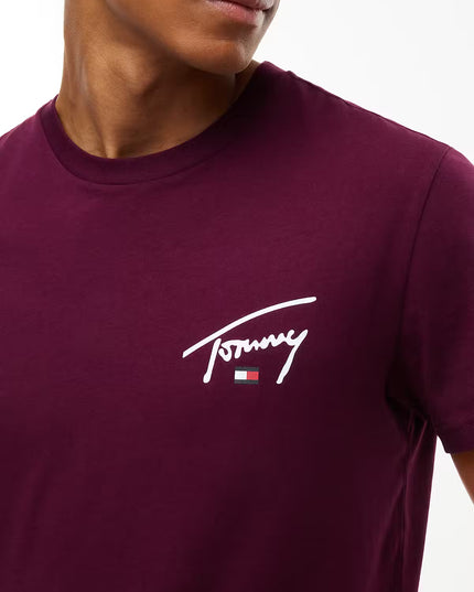 Slim Signature Chest Tee - Calypso Berry