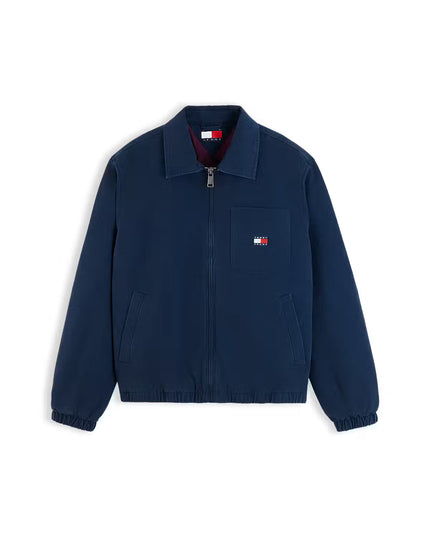 Harrington Cotton Jacket - Dark Blue