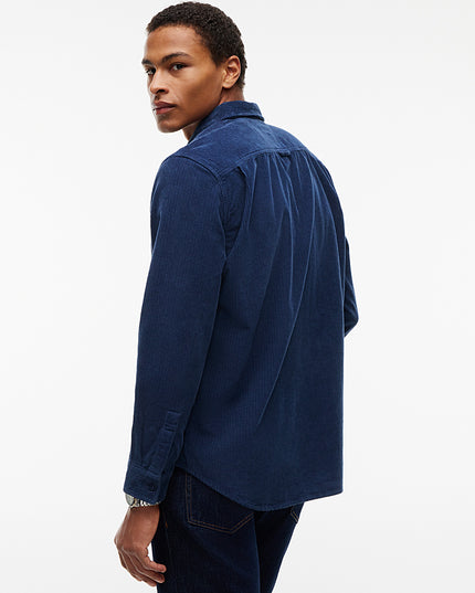 Tommy Jeans Relaxed Corduroy Shirt In Basic Navy