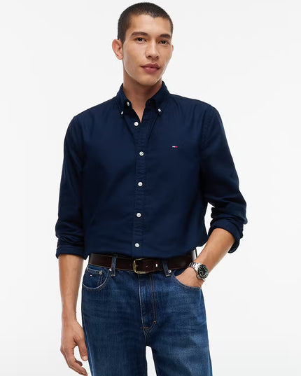 Regular Fit Flannel Shirt - Basic Navy