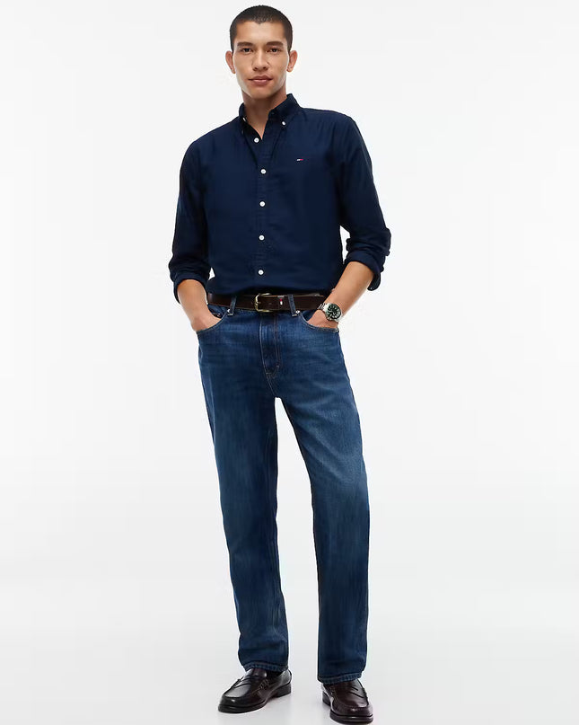 Regular Fit Flannel Shirt - Basic Navy