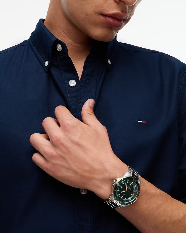 Regular Fit Flannel Shirt - Basic Navy