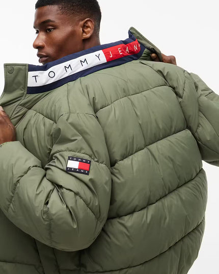 Colour-Blocked Relaxed Ripstop Puffer Jacket - Rocky Mountain