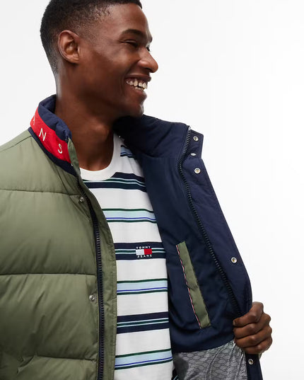 Colour-Blocked Relaxed Ripstop Puffer Jacket - Rocky Mountain