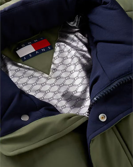Colour-Blocked Relaxed Ripstop Puffer Jacket - Rocky Mountain