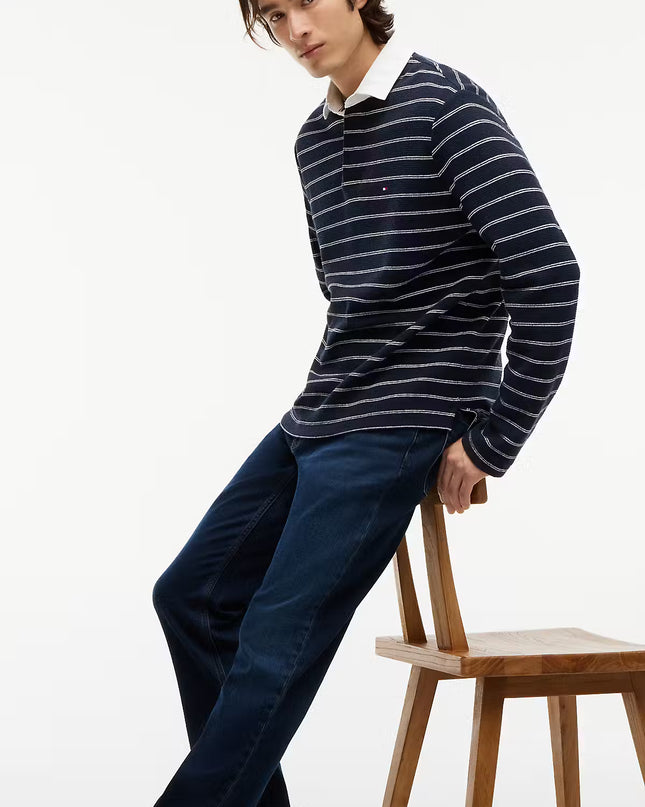 TJM Ryan Slim Straight Jeans - Denim Blue Black