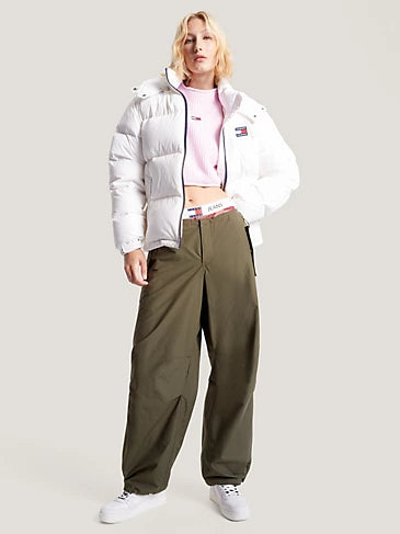 Tommy Jeans - Hooded Alaska Puffer Jacket - White