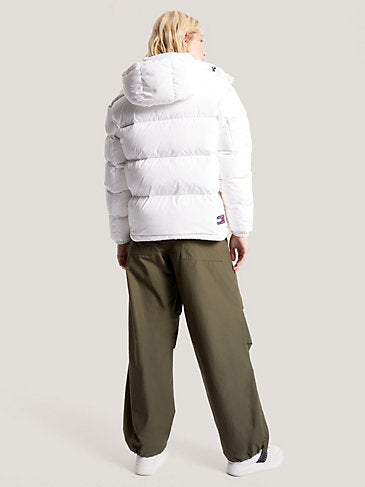 Tommy Jeans - Hooded Alaska Puffer Jacket - White