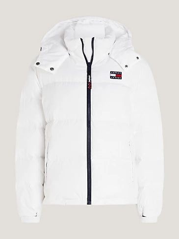 Tommy Jeans - Hooded Alaska Puffer Jacket - White