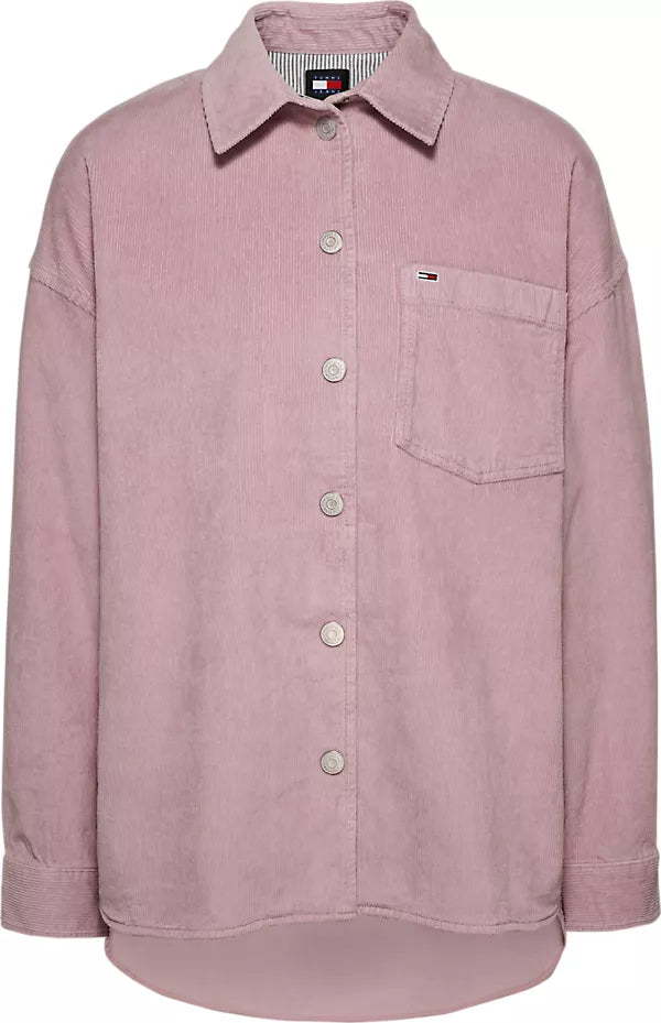 TJW WASHED CORD OVERSHIRT EXT - VALLEY GRAPE