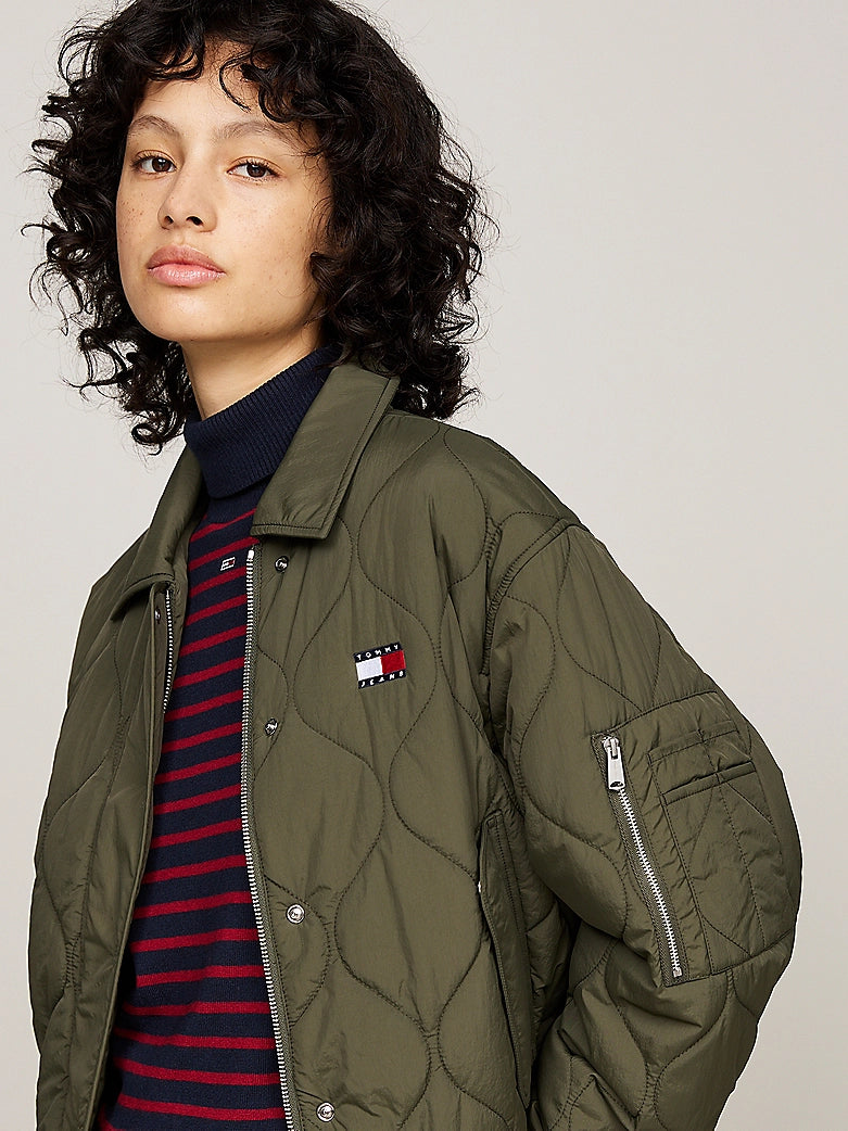 Tommy Jeans Water Repellent Onion Quilted Bomber Jacket