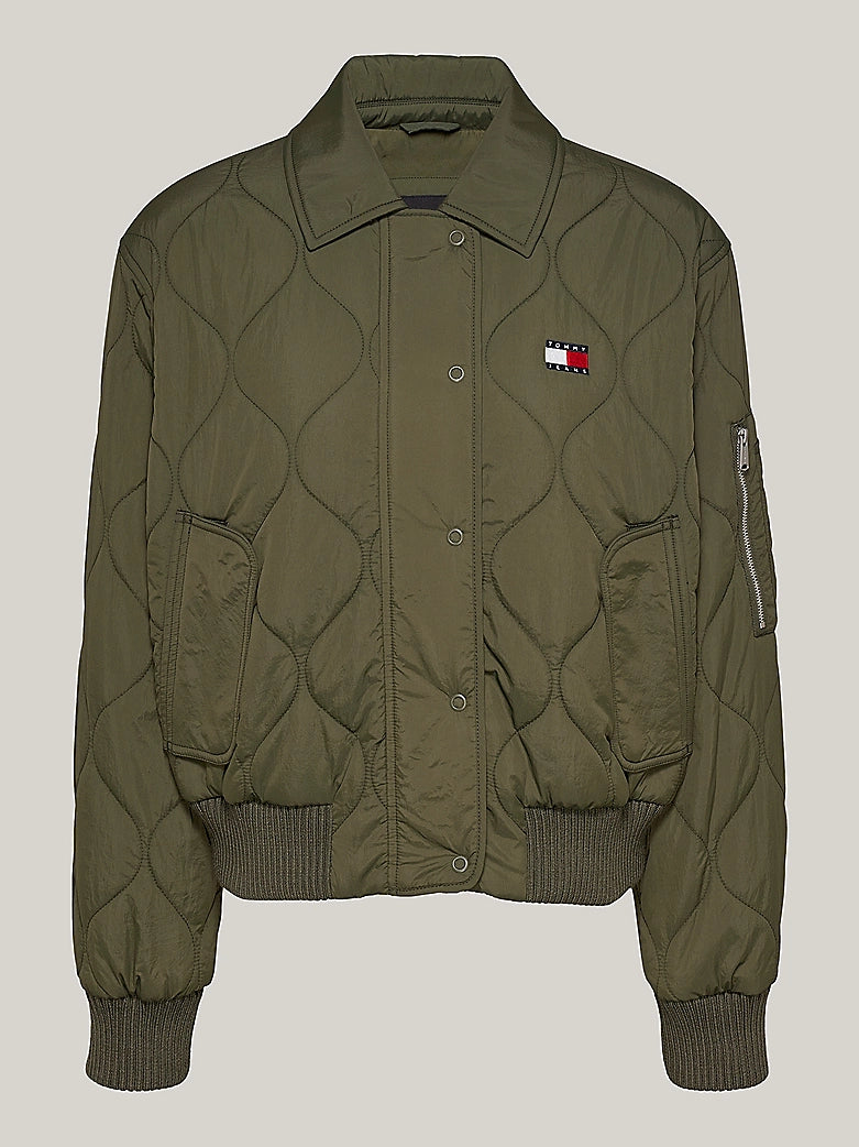 Tommy Jeans Water Repellent Onion Quilted Bomber Jacket