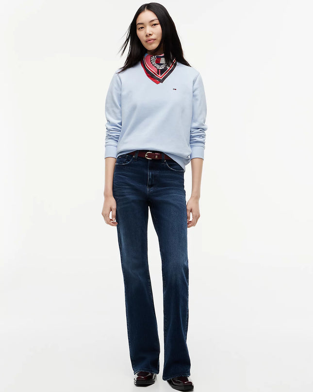 Brushed Fleece Crew Neck Sweatshirt - Sheer Blue