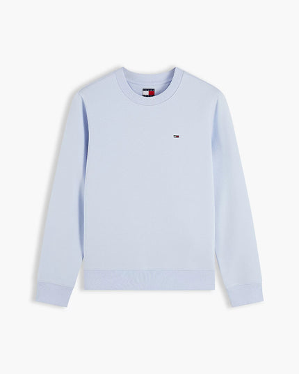 Brushed Fleece Crew Neck Sweatshirt - Sheer Blue