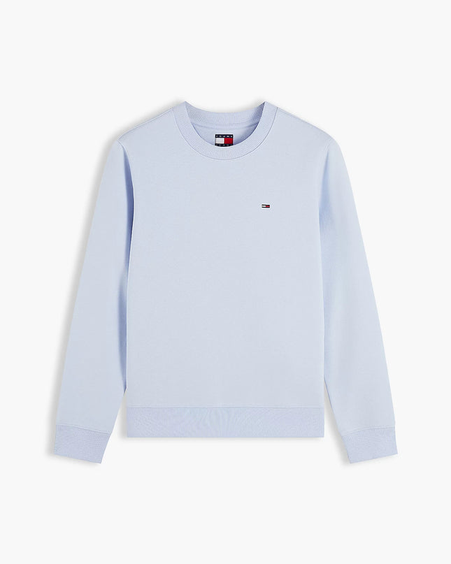Brushed Fleece Crew Neck Sweatshirt - Sheer Blue