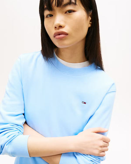 Regular Essential Fleece Crew - Light Powdery Blue