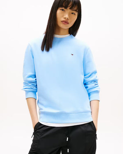 Regular Essential Fleece Crew - Light Powdery Blue