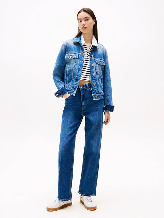 Slim Straight Leg Jeans - Denim Dark